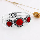 Fashion Hand Crafted Red Stone Bracelet Gypsy Boho Jewellery