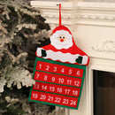 Christmas Advent Calendar Santa Claus Snowman Elk with cloth hooks Decorat Hn