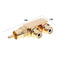 Gun Shape RCA 1 Male to 2 Female AV Audio Video Splitter Adapter Connector