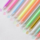 12pcsColorful Ink Gel Pens 0.6mm Marker Creative School Simple Office Writi H6U7