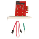 2Port NGFF M.2 B+M Key SSD to PCI-E 4X 4 Lane Adapter Card Converter