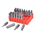 Security Tamper Proof Bit Set 33Pc Star Spanner Wing Screwdriv Magnetic  3C