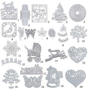 3pcs Steel Cutting Dies Scrapbooking Embossing Stencil Album Paper Card-Leaf
