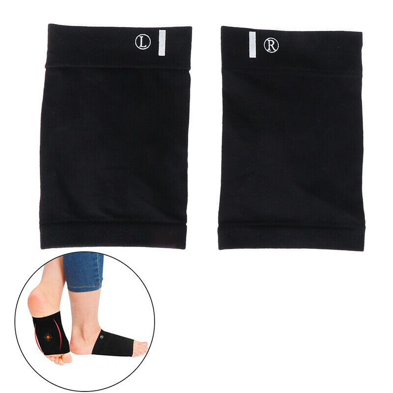 1 Pair Gel Arch Support Foot Brace Shock Absorber Flat Feet Fallen Arches InsolR