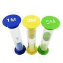 Set Of 3 Traditional Hour Glass Cooking Baking Egg Kitchen Timer 1+3+5 Mins