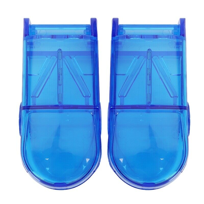 2 pcs Mini Useful Portable Storage Box Medicine Pill Holder Tablet Cutter S K9N4
