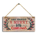 1PC New Year Wooden Door Hanging Sign Christmas Tree Ornament FashionB Hn