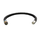 Stainless Steel Rainbow Clasp Braided Leather Bracelet for Men Women Wrist Cuff