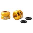 Bike Vacuum Tire Law Mouth Nut Bicycle Tire Inner Tube Valve Caps Yellow