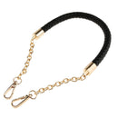 Women PU Leather Braided Handbag Shoulder Bag Strap Chain Bag Accessories