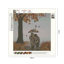5D DIY Full Drill Diamond Painting Leaf Cross Stitch Embroidery Mosaic Kit