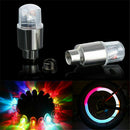 4Pcs LED Wheel Tire Tyre Valve Caps Colorful Neon Light for Car Bike Motorcycle