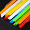 500PCS Large Wide Plastic Colorful Drinking Straws Straw 19cm Party Wedding