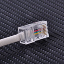 2pcs Telephone RJ11 6P4C Female To Ethernet RJ45 8P8C Male Adapter Converter