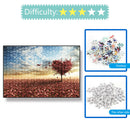 1000pcs Paper Puzzle Scenery Jigsaw Educational Toys for Adults Kids (B) A