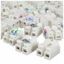 100Pcs Plastic 2 Pin Push Quick Cable Connector Wiring Terminal 10A 250V