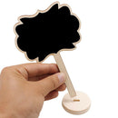 10x Blackboard Wood Mini Message Board With Stand For Wedding Sign