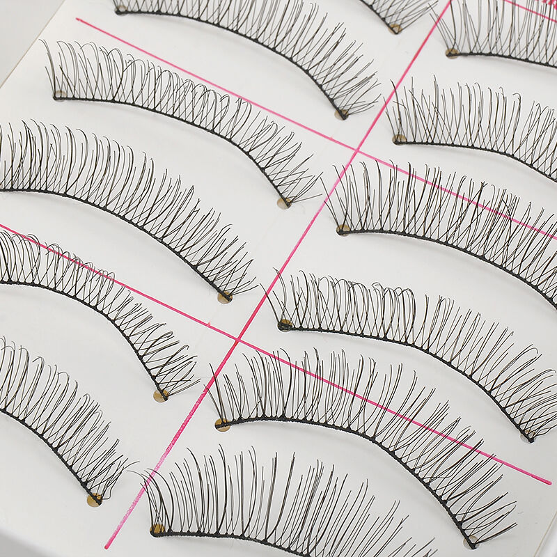 10Pair Natural Women Lady Long Eye Lashes Beauty Makeup Handmade False Eyelashes