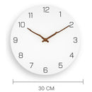 Wooden Wall Clock Simple Modern Design for Living Room Nordic Brief Wood Cl
