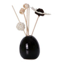 Creative Artificial Flower Ceramic Vase Essential Oil Perfume Holder Black