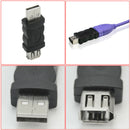 FireWire IEEE 1394 6-Pin Female to USB 2.0 Type A Male Adaptor Adapter C VGC