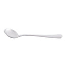 Solid Polished Stainless Steel Set of 2 Round Soup Spoons R8J9
