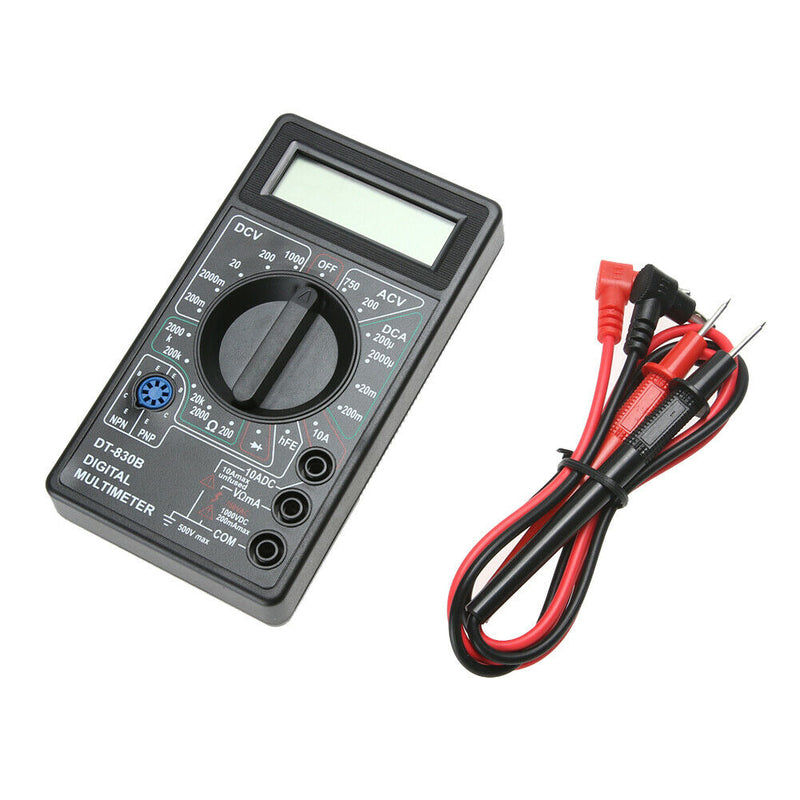 DT-830B LCD Digital Multimeter AC/DC 750/1000V Amp Volt Ohm Tester Meter