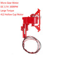 DC3V-3.7V 300RPM large torque mini turbo worm gear motor 4mm*12mm coreless LJ