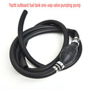 Motorcycle 8mm Yacht outboard oil Tank One-Way Valve Manual Pump Fuel Pipe LJN