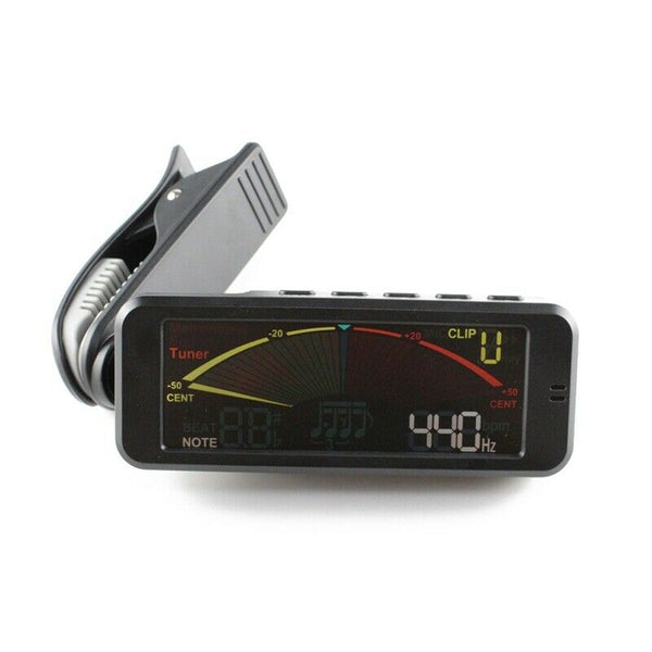 Flanger Guitar Tuners Clip-on Design 3 in 1 Metronome Tuner with Tone Gener N2W7