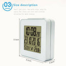 Global Radio Controlled Alarm Clock With Indoor Thermometer Time Snooze Opt