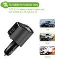 Hy10 3.1A 3 Usb Fast Charging Car Phone Charger Adapter With Volmeter Cigar H7D9