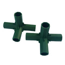 2pcs Green Plastic 16mm Greenhouse Pipe Fittings PVC Building Fittings 4L