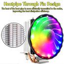 Quiet Fan 120mm LED RGB CPU Cooler  Sink for Intel Socket LGA 1156