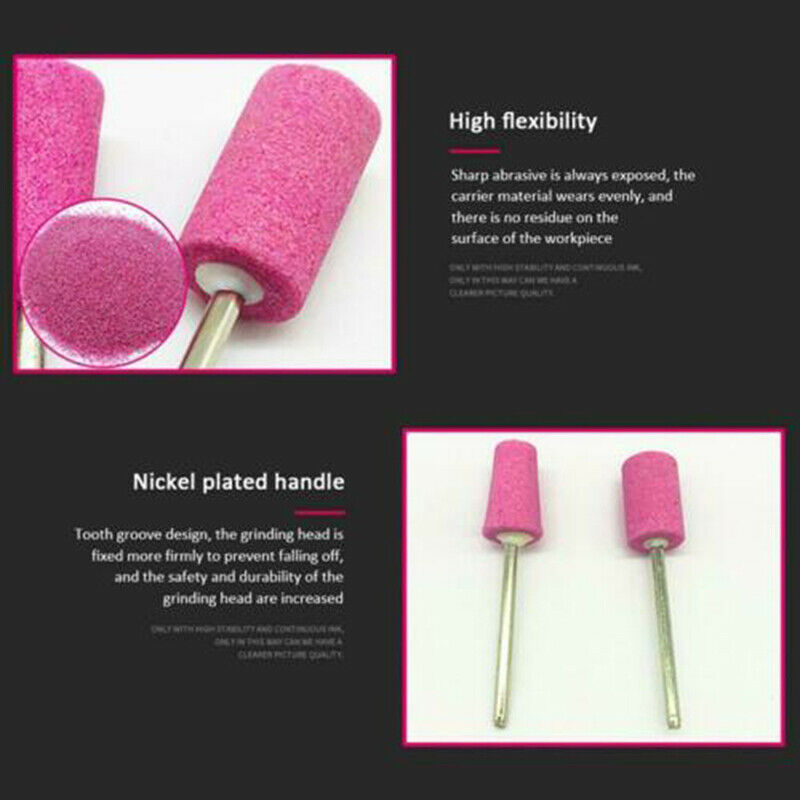 12 Nail Art Electric Drill Bits Replacement Manicure Pedicure Files Set Tool Hn