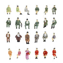 50Pcs 1/87 HO Color Figures Models  Models for Railway Ornaments Accessories