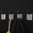 4-Pack Towel Hook/Adhesive Hooks - Bathroom Hooks Wall Hooks Bath Show Robe