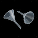 2x 60mm Plastic Clear Long Stem Gauge Funnel For Lab Tester Liquid Spout