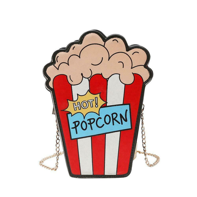 Popcorn Shaped Women Shoulder Bags Personality Design Chain Crossbody Bag