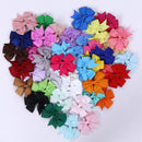 40Pcs Satin Ribbon Alligator Clip Bow Hair Clips Kids Girls Bow Hair Accessories