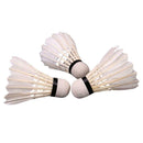 3pcs Badminton Shuttlecocks Goose Feather Durable Training Badminton Balls
