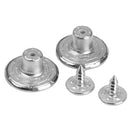 50x 17mm NO-SEW Hammer On Metal Star Jeans Buttons Rivet DIY Repair Trousers