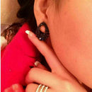 1 Pair gorgeous Beautiful Diamond Sapphire Earrings Accessories Gift earrin I5B7