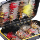 Fly Fishing Flies Assortment Kit- 72 pcs Handmade Fly Fishing Lures-Dry/Wet