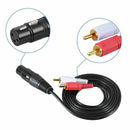 1.5m/ 5ft Stereo Audio Splitter Patch Y Cable Cord 1 XLR Female to 2 RCA Ma O2F2