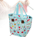 Needles Tote Organizer Knitting Bag Crochet Hooks Yarn Storage Printed Travel