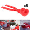 5x Heart Shape Snow Ball Maker Children Sand Mold Snow Scoop Maker Outdoor