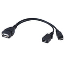 2 in1 Micro USB Male to Female to USB 2.0 Power Charging OTG Adapter Cable. Pg