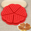 5-Cavity Waffles Cake Chocolate Pan Silicone Mold Baking Mould Kitchen Tool JR