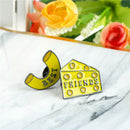 2pcs/set macaroni & cheese block pin Best friends pins Cute enamel pin Brooch %x
